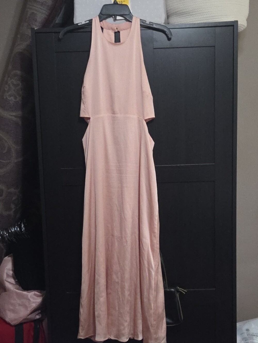 Express Blush Pink Backless Maxi Dress
